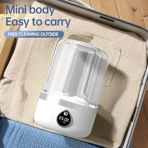Lavadora Portátil Plegable Multifuncional Única de Calidad Garantizada, Mini Lavadora Semiautomática de Plástico con USB en Inglés - Product Image 5