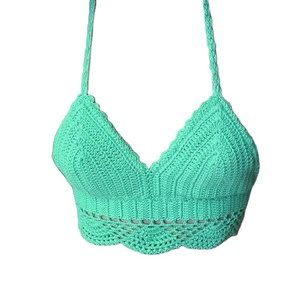 Haut court en <span class=keywords><strong>crochet</strong></span> <span class=keywords><strong>blanc</strong></span> fait à la main pour femmes <span class=keywords><strong>gilet</strong></span> à dos nu tricoté respirant avec hauts corset courts - Product Image 4