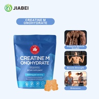 Gommes de Créatine Monohydrate Marque Blanche Faible en Sucre, Compléments Fitness pour la Croissance Musculaire Adulte