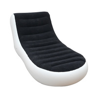 Fauteuil gonflable en forme de L Canapé simple inclinable pour le camping en plein air Chaise longue gonflable paresseuse pour le salon