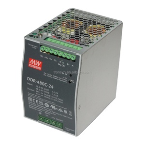 Meanwell DDR-480C-24 480W <b>24V</b> DIN Rail Industrial <b>Power</b> <b>Supplies</b> Inverters Converters Frequency <b>DC</b> to <b>DC</b> Voltage Converter - Product Image 1
