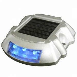 8-Pack Dock solare esterno a energia solare luci vialetto impermeabile LED Wireless avviso passo illuminazione indicatore stradale - Product Image 1