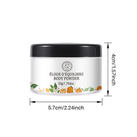 Poudre de talc pour le corps en marque privée, contrôle du sébum, imperméable, fini mat longue durée
