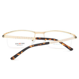 Monturas de Gafas Rectangulares Semi-Rimless para Hombre, Color Gris Jack, Lentes Planas SF9011, Diseño Cómodo - Product Image 2