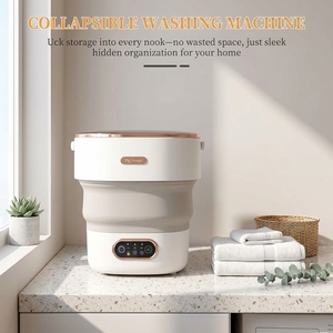 Portable Mini Washing Machine Foldable 3 Cleaning Modes for Washing Underwear Baby Clothes Other Small Items Apartments
