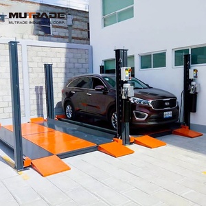 Verticale Eenvoudige 2 Niveaus Auto Opslag Lift Vier Post Auto Stacker Parking Lift Systeem - Product Image 5