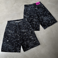 Shorts en jean vintage personnalisés pour hommes, streetwear, denim délavé, shorts en jean pour hommes, design imprimé sur toute la surface