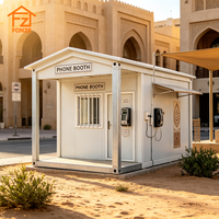 Cabine de Garde Modulaire à Assemblage Rapide avec Design de Style Moyen-Oriental, Construction Résistante au Vent, Performance Ignifuge