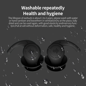 Bouchons d'oreille insonorisés en silicone réutilisables pour la natation - Product Image 6