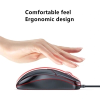 Nouvelle souris optique filaire de bureau silencieuse de haute qualité, bon marché, colorée, ultra-fine, mini USB, haute résolution, rétroéclairée par LED, pour ordinateur portable