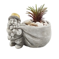 Jardinière décorative en ciment, design Père Noël, idéale pour la maison et le balcon – Nouveauté très prisée