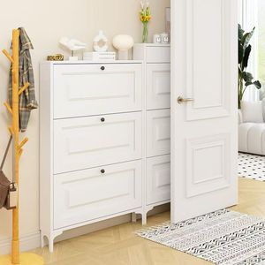 Scarpiera da Parete di Lusso in Materiale Premium con Lavorazione Squisita, Salva Spazio sul Pavimento e Aggiunge Eleganza all'Ingresso - Product Image 5