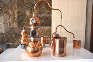 ZJ 2L 5L 10L Mini Distillation Equipment Copper Home Distiller