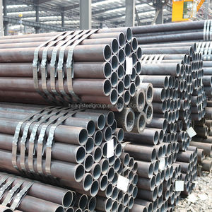 Tubos de acero sin costura Tubo de aleación de acero laminado en caliente Tubo mecánico redondo sin costura de carbono Aplicación de tubería de perforación 12m de longitud - Product Image 1