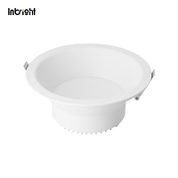 Spot LED encastré anti-éblouissement en aluminium 15W 25W 35W, CCT dimmable, rond pour hôtels
