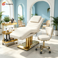 Table de massage électrique ergonomique de luxe moderne pour hôtel, réglable, 3 moteurs, éponge haute densité pour salon et spa