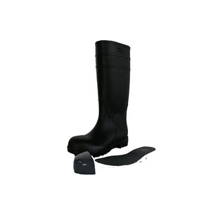 Noir Haute Cuisse Protecteur imperméable non travail en cuir <span class=keywords><strong>néoprène</strong></span> longue PVC pluie Bottes de sécurité hommes Bottes - Product Image 2
