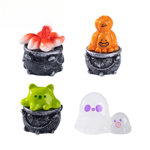 Nouveaux petits ornements d'Halloween de Weijs, décorations DIY de micro-paysages de chaudron de sorcière, <span class=keywords><strong>mini</strong></span> accessoires en résine - Product Image 5