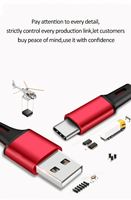 Câble de charge USB 3 en 1, câble court pour iPhone, Micro-USB et Type C