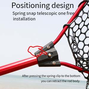 Topline chine pas cher <span class=keywords><strong>carpe</strong></span> pliant piège à poisson professionnel filets de pêche pêche en caoutchouc épuisette pour gros poissons - Product Image 4