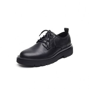 Chaussures en cuir à lacets BaiHu pour hommes de haute qualité avec semelles antidérapantes et effet de hauteur accrue, style décontracté - Product Image 5
