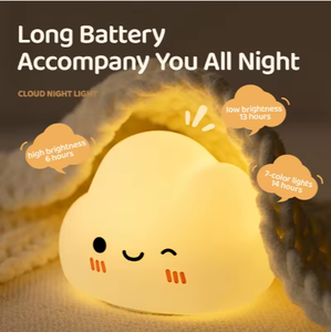 Dễ thương Silicone đám mây bé cảm biến, phòng trẻ em ánh sáng ban đêm, sạc đám mây ánh sáng - Product Image 2