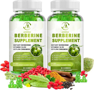 Gummies à la berbérine, à la vitamine C et à la cannelle de Ceylan, dernière conception, gummies à la berbérine à mâcher, gummies à la berbérine pour soutenir la fonction immunitaire - Product Image 1