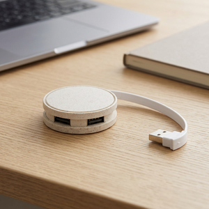 Hub USB de 4 Puertos Sin Marca, Interfaz Micro USB, Diseño de Paja, Modelo 124309-1 para Transferencia de Datos y Carga de Dispositivos Electrónicos - Product Image 2