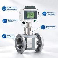 Compteur de gaz ultrasonique télécommandé de 2 pouces, deux canaux, précision ±1%, plage 0,3 - 160 Nm³/h