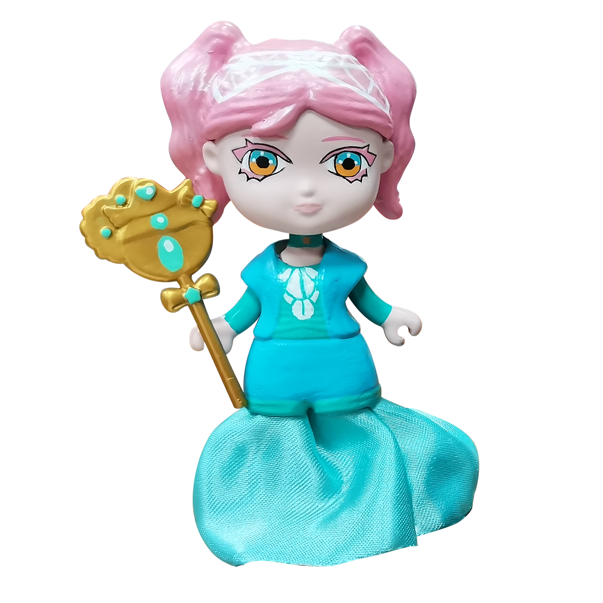 เจ้าหญิงมรกตพร้อมชุดเดรสผ้า