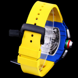 Montre sport pour homme de luxe de haute qualité, chronographe ajouré, tachymètre multifonctionnel, saphir, fibre de carbone TPT - Product Image 5