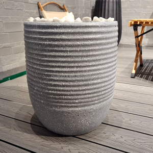 Büyük güneş enerjili reçine su çeşmesi ile ev ve Yard bahçe dekor küçük MOQ için LED ışık - Product Image 4