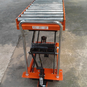 Certificado Ce Control de pie personalizado 1,5 T portador herramientas de mercancías rodillo móvil etapa hidráulica plataforma de mesa elevadora de tijera - Product Image 1