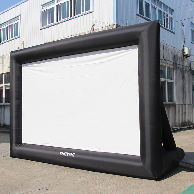 16:9 Size 12 / 14 / 15 / 16 / 18/ 20/ 24/ 33Feet Outdoor Inflatable Projection Cinema Movie Screen for Sale with Built-in Fan