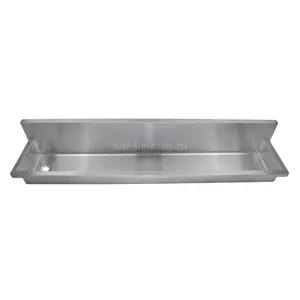 304 rvs industriële sink water trog rechthoekige water trough sink