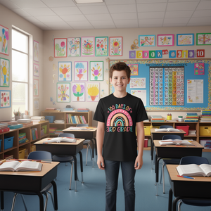 T-shirt per la festa del 100° giorno di scuola degli insegnanti della terza elementare - Product Image 3