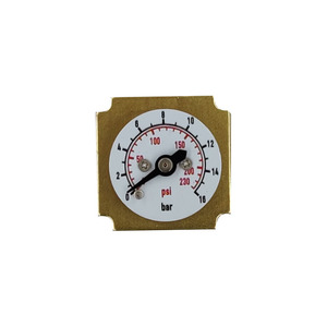 Bourdon Tube mètre 27mm cadran économique pratique <span class=keywords><strong>pompe</strong></span> Valve pièces <span class=keywords><strong>Mini</strong></span> manomètres 16bar/230psi manomètre en laiton - Product Image 3