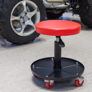 Silla de Taller Ajustable para Reparación de Automóviles, Asiento Redondo con Ruedas y Herramientas para Reparación de Vehículos - Product Image 1