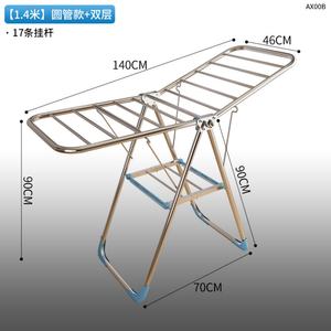 Simple Style Folding Drying <b>Rack</b> Home Salon Use Cloth <b>Rack</b> Barber Use Metal <b>Clothes</b> Drying <b>Rack</b> - Product Image 3