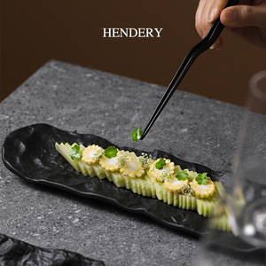 ถาดเสิร์ฟเซรามิกทรงสี่เหลี่ยมผืนผ้าเคลือบสำหรับซูชิแฮมเบิร์กสเต็กขนมผลไม้ซาซิมิสลัดร้านอาหารภาชนะสำหรับงานเลี้ยง - Product Image 3