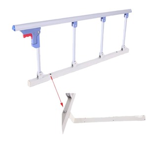 Barandillas personalizadas, barreras de aleación de aluminio, pasamanos plegables para camas de hospital, accesorios para camas de cuidado infantil, dispositivos médicos anticaída - Product Image 4