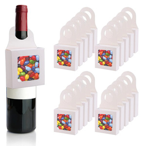 Boîtes pliables en papier kraft pour bonbons et biscuits, emballage de boîtes à vin avec fenêtre transparente - Product Image 4