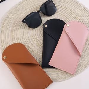 HR Pink PU Leather Eyeglasses Travel Bag Portable <b>Glasses</b> <b>Case</b> Elegant Reading <b>Glasses</b> Storage Bag <b>for</b> Women Men Gifts - Product Image 3