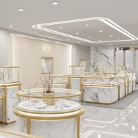 Vitrine murale de présentation de bijoux sur mesure en métal et verre, présentoir à diamants pour bijouterie