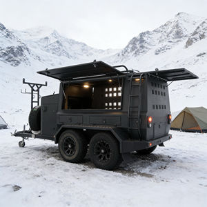 Rimorchio Tandem Leggero Pieghevole 4x4 Mini ad Alta Capacità con Supporto OEM/ODM e Vano Portaoggetti Posteriore per Campeggio in Foresta - Product Image 2