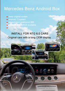 Qualcomm 665 voiture-play <span class=keywords><strong>auto</strong></span> android AI box pour <span class=keywords><strong>Mercedes</strong></span> benz NTG 6.0 android 13 BT 5.0 intégré DSP - Product Image 2