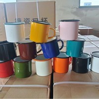 Tasses en émail métallique en fonte personnalisées en gros pour la sublimation – Tous types de mugs à café en émail pour le camping en plein air