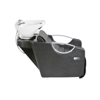 Chaise rouge confortable de lavage de cheveux de salon de lavage de cheveux de tache de produits nouveaux avec la circulation de l'eau et le vapeur
