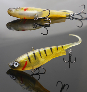 <span class=keywords><strong>Esche</strong></span> Morbide da Pesca in TPE con Vibrazione, 10 Colori, 110mm, 30g, Rinforzate con Filo Metallico - Product Image 4