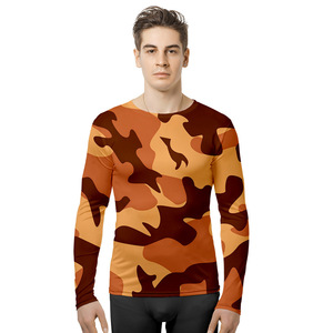 Camiseta de manga larga con estampado de camuflaje 3D, ropa deportiva para hombre, venta al por mayor, envío directo a granel, camiseta personalizada para Wish Ebay Shopify - Product Image 4